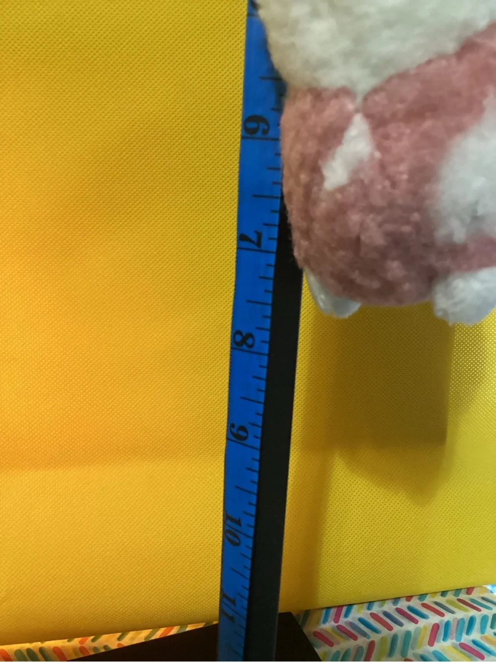 NWOT - Plush Alpaca Keychain - Pink and White